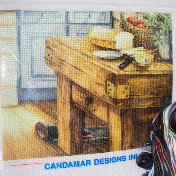 Rare Embellished Cross Stitch Kit Candamar Designs - Homemade Soup -  New - Picture 5 of 7